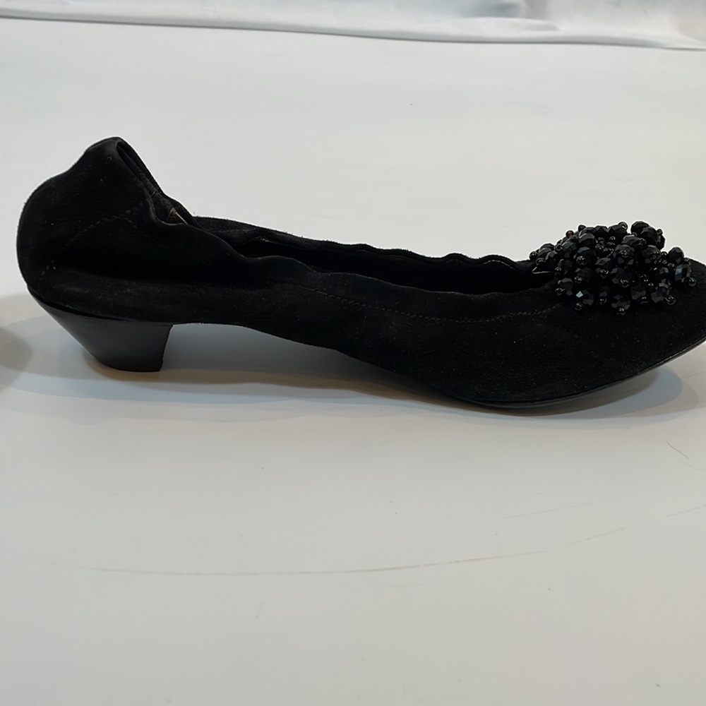AGL Attilio Giusti Leombruni Shoes 38 Made In Italy Black Leather Dress Pump - Picture 11 of 13